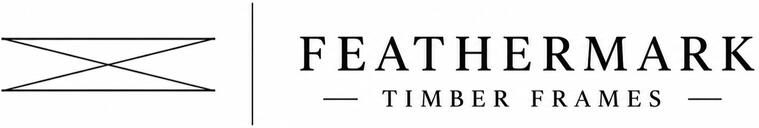 feathermark timber frames of vermont logo of custom post and beam contractor and builder